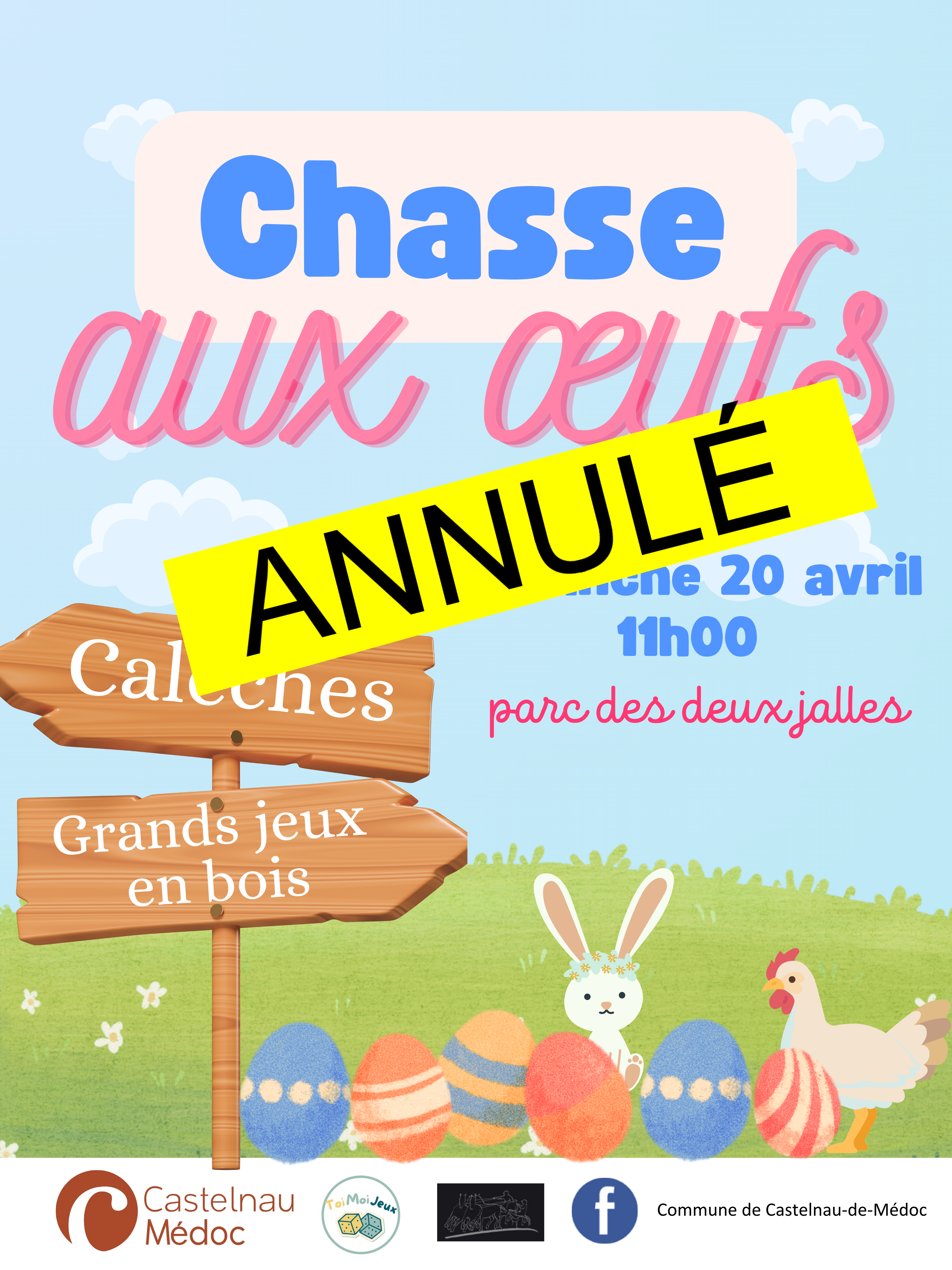 Chasse aux oeufs 2025 annulé